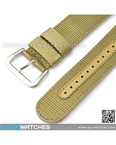 Seiko 22mm Nylon Strap for SNDA20, SNDA23, SNZG07 etc. Khaki 4A214JL