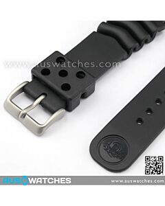 Seiko Replacement Diver rubber strap 22mm for SKX007, SKX009 & etc. Black 4FY8JZ