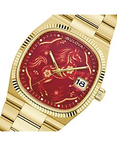 BULOVA Super Seville Year of the Horse Red Dial limited Watch 97B242