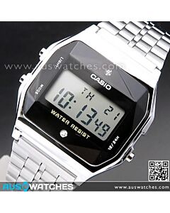 Casio Digital Vintage Natural diamonds Watch A159WAD-1DF, A159WAD