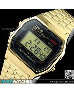 Casio Vintage Retro Alarm Digital Watch A159WGEA-1DF, A159WGEA