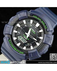 Casio Solar World time 5 Alarms Dark Blue Sport Watch AD-S800WH-2AV, ADS800WH