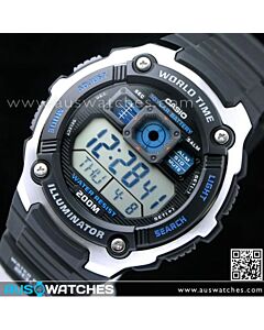 Casio Sporty Digital World Time 100M AE-2000W-1AV