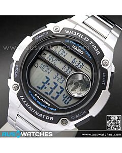 Casio Big Case Size Resin Band 100M Digital Watch AE-3000WD-1AV, AE3000WD