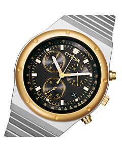 Citizen Chronograph Quartz Black Dial Mens Watch AT2544-64E