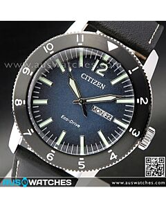 Citizen ECO-DRIVE Vintage Throwback Leather Strap Watch AW0077-19L