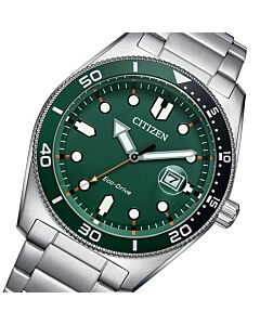 Citizen Eco-Drive Green Quartz Watch AW1768-80X