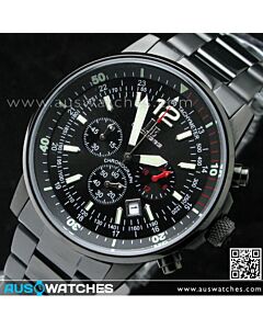 L'ECLISES Mens Chronograph Tachymeter BLK 100M 6229