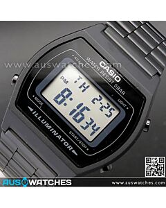 Casio Retro Design LED Backlight Black Digital Watch B640WB-1A, B640WB