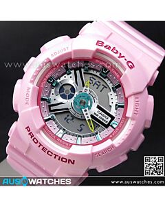 Casio Baby-G Lustrous Pastel Analog Digital 100M World Time Alarm Watch BA-110CA-4A, BA110CA