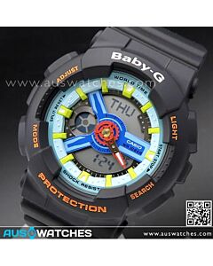 Casio Baby-G Semi-Transparent Analog Digital Sport Watch BA-110JM-1A, BA110JM