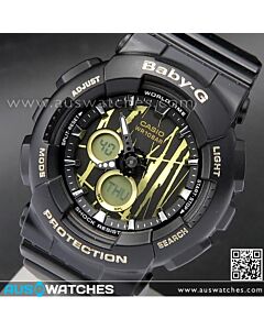 Casio Baby-G Scratch Pattern Analog Digital Sport Watch BA-120SP-1A, BA120SP