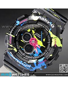 Casio Baby-G Splatter Pattern World Time 100 Watch BA-120SPL-1A, BA120SPL