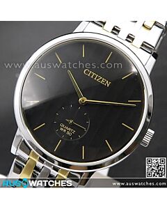 Citizen Quartz Two Tone Stainless Steel Mens Watch BE9174-55E