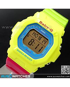 Casio Baby-G 100M World time Alarms Vivid Multi-Colored Watch BG-5607-9, BG5607