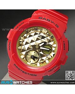 Casio Baby-G RED × GOLD Pair Model Ladies Watch BGA-195VLA-4A, BGA195VLA