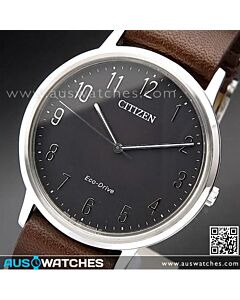 Citizen Eco-Drive Solar Calf Leather Strap Watch BJ6501-01E 