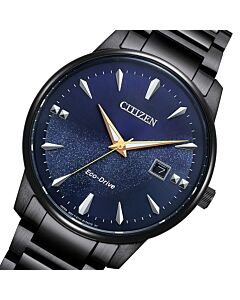 Citizen Eco-Drive Galaxy Blue Dial Sapphire Mens Watch BM7528-86L