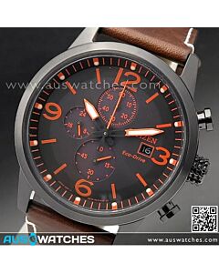 Citizen Eco-Drive Chronograph Leather Strap Watch CA0617-11E