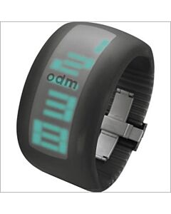 o.d.m. DD101A-3 PIXEL EL Black Silicone Bracelet