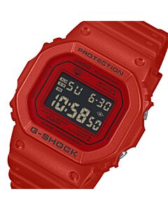Casio G-Shock Iconic Red Series Bio-Based Red Resin Band Watch DW-5600RRB-4