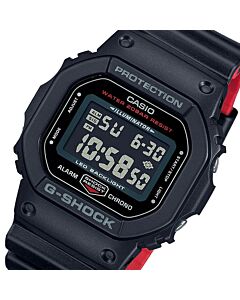 Casio G-Shock Black X Red Color Sport Watch DW-5600UHR-1
