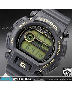 Casio G-Shock Black and Gold Alarm Stopwatch Watch DW-9052GBX-1A9, DW9052GBX