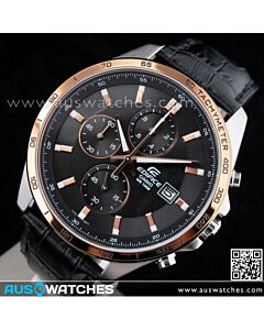 Casio Edifice Chronograph Genuine Leather Band Watch EFR-512L-1AV, EFR512L