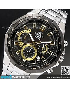 Casio Edifice Black Gold 100M Sport Watch EFR-554D-1A9V, EFR554D