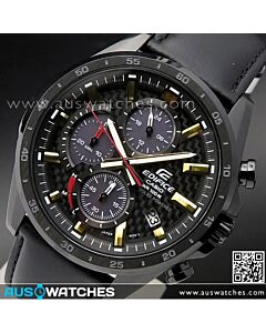 Casio Edifice Solar Chronograph Carbon Fiber Dial Watch EQS-900DB-2AV, EQS900DB