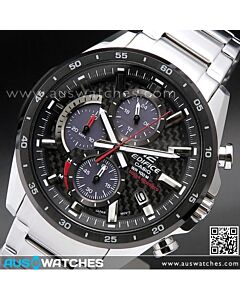 Casio Edifice Solar Chronograph Carbon Fiber Dial Watch EQS-900DB-1AV, EQS900DB