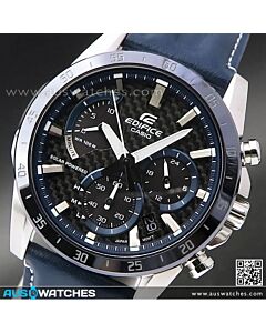 Casio Edifice Solar Chronograph Leather Watch EQS-930BL-2AV, EQS930BL