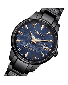 Citizen Eco-Drive Galaxy Blue Dial Sapphire Ladies Watch EW2595-81L