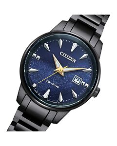 Citizen Eco-Drive Galaxy Blue Dial Sapphire Ladies Watch EW2598-83L