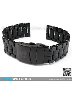 Luminox Original 23mm Replacement Black Polyurethane Link Bracelet Band