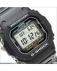 Casio G-Shock Classic Black Watch with Vibrating Alarm and World Time