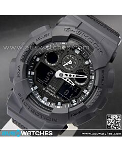 Casio G-Shock Military Black Cloth Band Sport Watch GA-100BBN-1A, GA100BBN