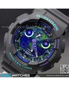 Casio G-Shock Analog Digital Retro Sports Watch GA-100BL-1A, GA100BL