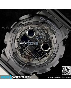 Casio G-Shock Camouflage Black Analog Digital Display Watch GA-100CF-1A, GA110BC