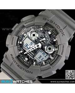 Casio G-Shock Camouflage Gray Analog Digital Display Watch GA-100CF-8A, GA110BC