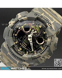 Casio G-Shock Camouflage World time Military Watch GA-100CM-5A, GA100CM