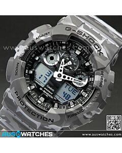 Casio G-Shock Camouflage World time Military Watch GA-100CM-8A, GA100CM