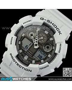 Casio G-Shock 200M Analog Digital Light Gray Watch GA-100LG-8A, GA100LG