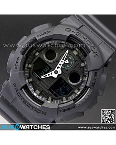 Casio G-Shock Matte Black Military 200M Limited Sport Watch GA-100MB-1A, GA100MB