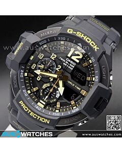 Casio G-Shock GRAVITYMASTER 200M Thermometer Compass Watch GA-1100GB-1A, GA1100GB