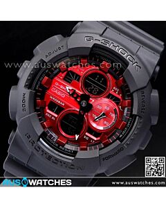 Casio G-Shock Analog Digital Black Red Watch GA-140AR-1A, GA140AR