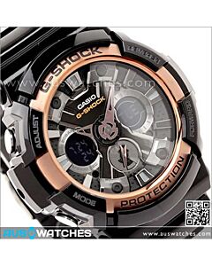 Casio G-Shock Analog Digital Rose Gold World Time Watch GA-200RG-1A.GA200RG