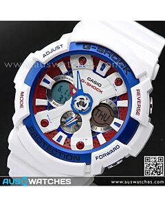 Casio G-Shock White Tricolor Series Limited Watch GA-201TR-7A, GA201TR