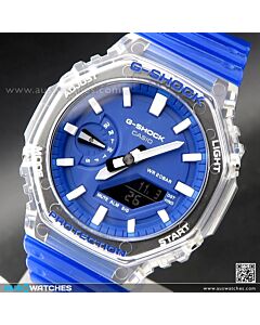 Casio G-Shock HIDDEN COAST Transparent Resin Watch GA-2100HC-2A, GA2100HC