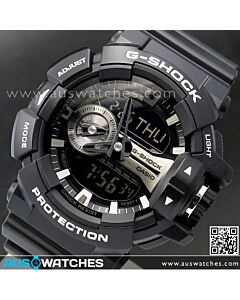 Casio G-Shock 200M Analog Digital Black Sport Watch GA-400GB-1A, GA400GB